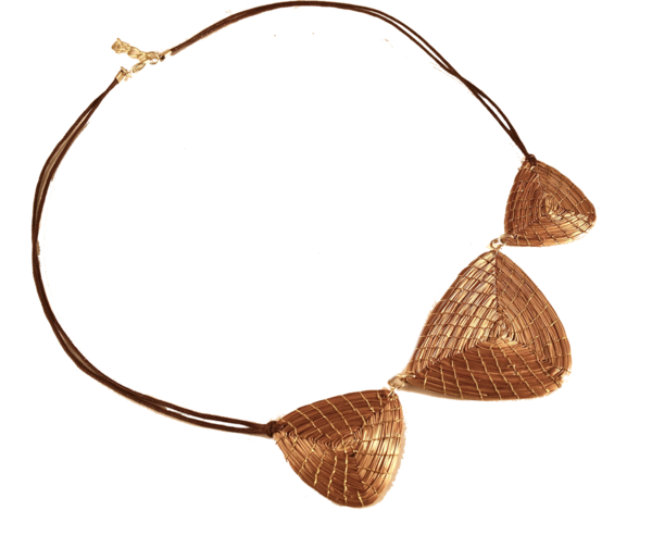 Halskette Tocantins Goldgras