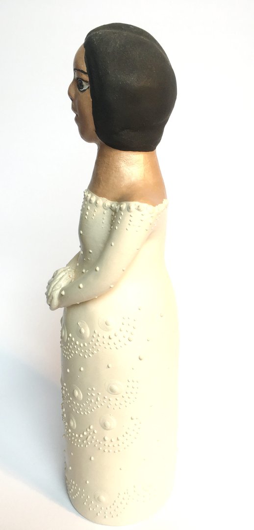 Skulptur aus Keramik  - Braut  26 cm