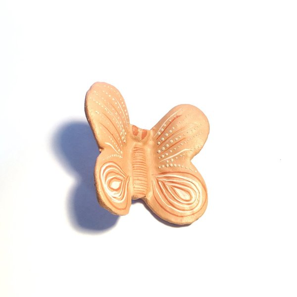 Skulptur aus Keramik  - Schmetterling klein