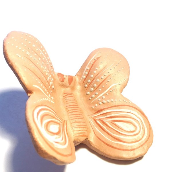 Skulptur aus Keramik  - Schmetterling klein