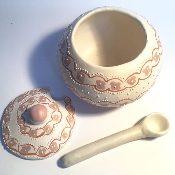 Zuckerdose aus Keramik