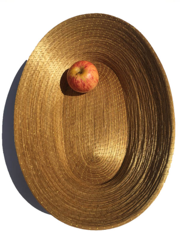 Korb aus Goldgras 42x30x10 cm
