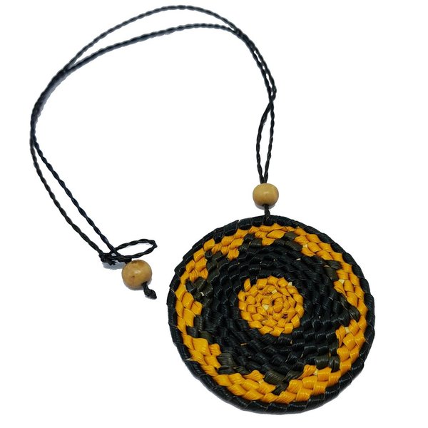 geflochtene Halskette Mandala aus Palmblatt