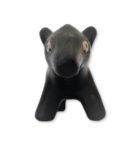 Baby-Tapir Skulptur Waurá-Keramik 17 cm