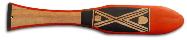 Deko-paddel aus Holz Waujá-Kunst
