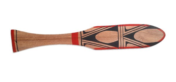 Deko-paddel aus Holz Waujá-Kunst